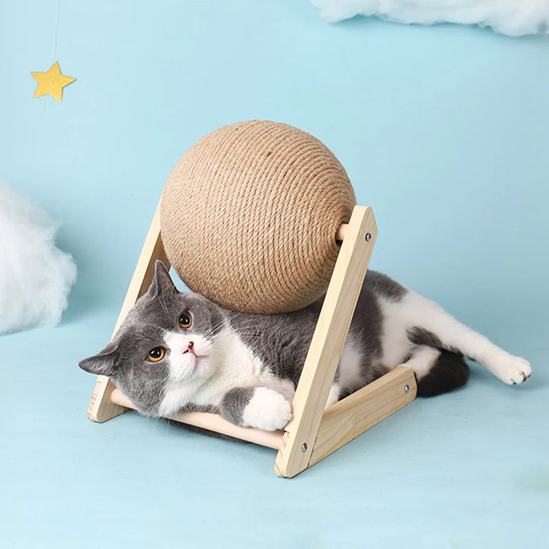 Interactive Cat Scratcher Ball – Sisal Toy for Healthy Claws