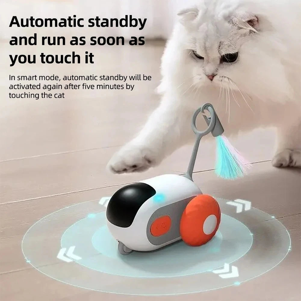 Smart Rolling Cat Toy Car – Remote-Controlled Indoor Fun