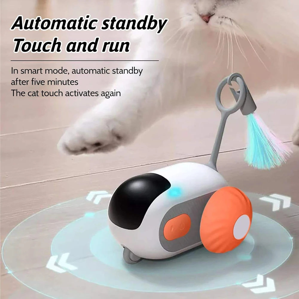 Smart Rolling Cat Toy Car – Remote-Controlled Indoor Fun