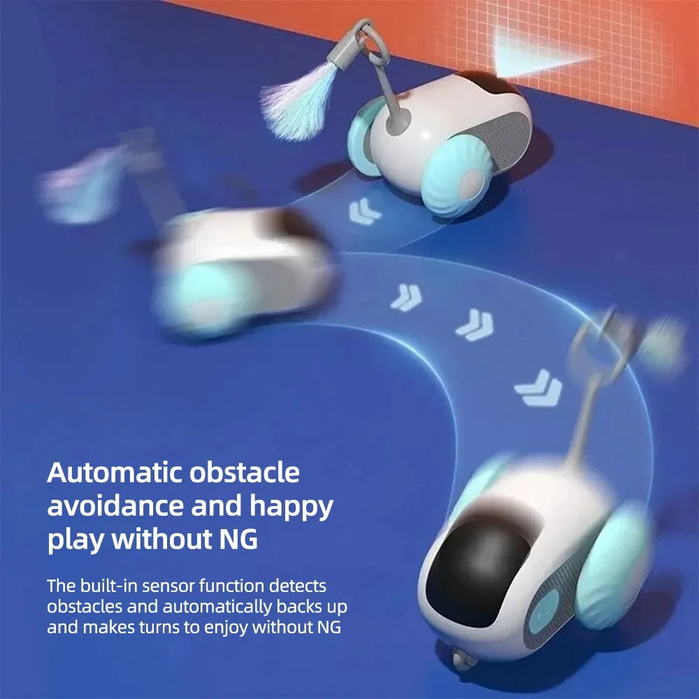 Smart Rolling Cat Toy Car – Remote-Controlled Indoor Fun