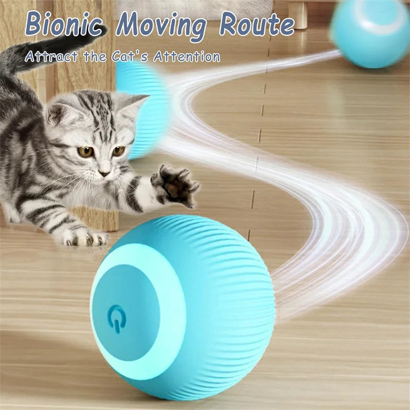 Smart Bouncing Pet Ball – USB Rechargeable Interactive Toy