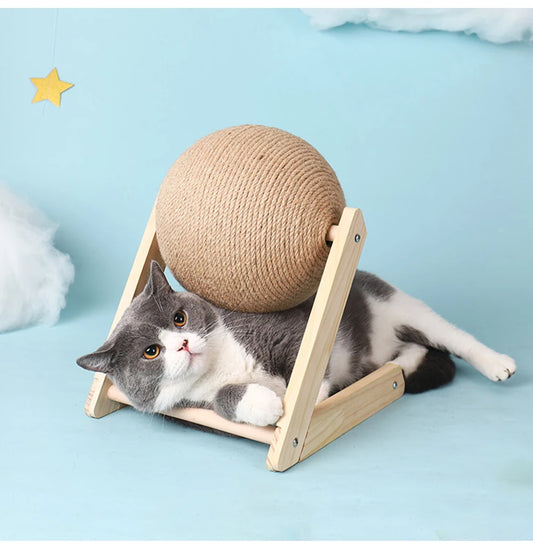 Interactive Cat Scratcher Ball – Sisal Toy for Healthy Claws