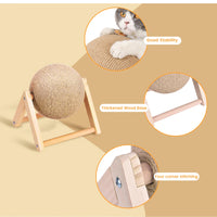 Interactive Cat Scratcher Ball – Sisal Toy for Healthy Claws