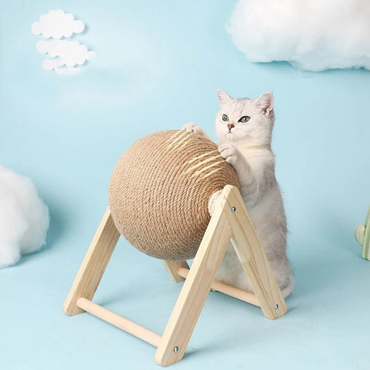 Interactive Cat Scratcher Ball – Sisal Toy for Healthy Claws