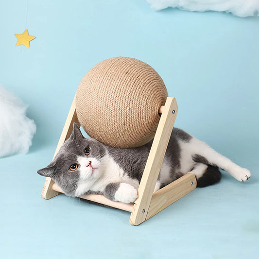 Interactive Cat Scratcher Ball – Sisal Toy for Healthy Claws