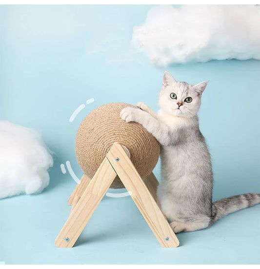 Interactive Cat Scratcher Ball – Sisal Toy for Healthy Claws