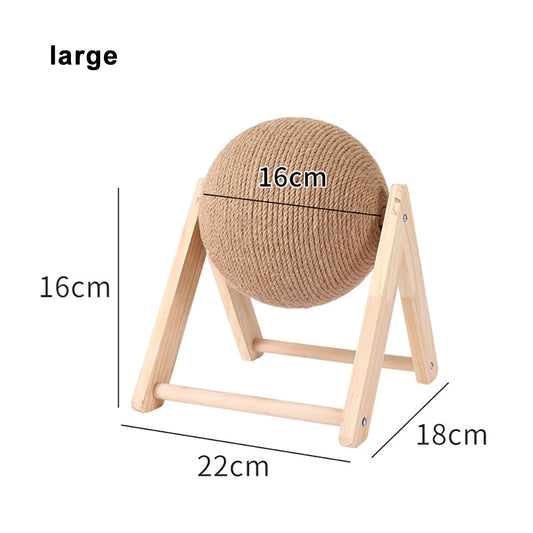 Interactive Cat Scratcher Ball – Sisal Toy for Healthy Claws