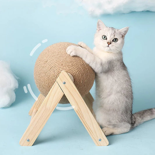 Interactive Cat Scratcher Ball – Sisal Toy for Healthy Claws