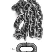 Dog Traction Chain Simulation Iron Chain Plastic Thick Chain Traction Rope Net Red Fun Pet Supplies Dogs Accessories