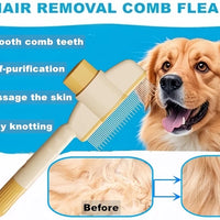Professional Flea & Hair Removal Comb – Grooming Tool for Cats & Dogs