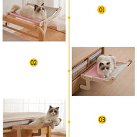 Bed Lounger for Cats – Modern Wooden Comfort