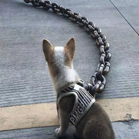 Dog Traction Chain Simulation Iron Chain Plastic Thick Chain Traction Rope Net Red Fun Pet Supplies Dogs Accessories