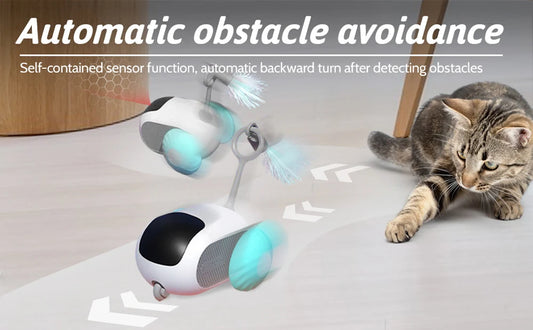 Smart Rolling Cat Toy Car – Remote-Controlled Indoor Fun