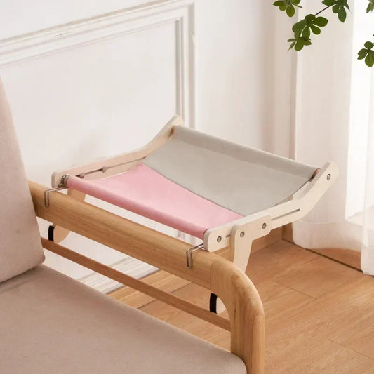 Bed Lounger for Cats – Modern Wooden Comfort