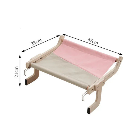 Bed Lounger for Cats – Modern Wooden Comfort