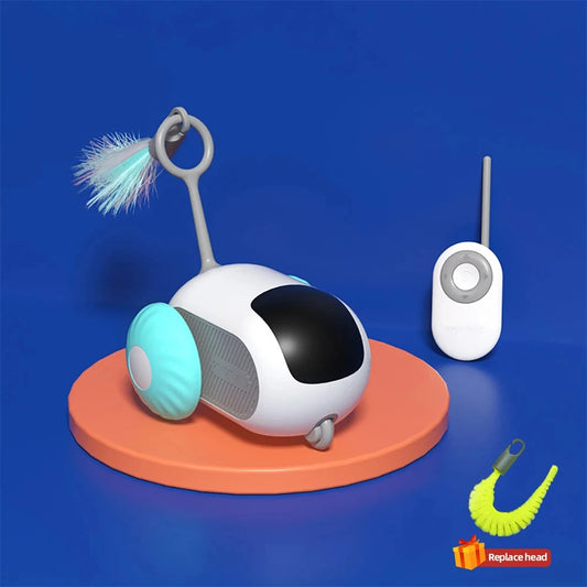 Smart Rolling Cat Toy Car – Remote-Controlled Indoor Fun