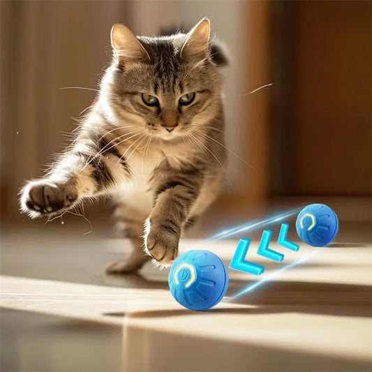 Smart Bouncing Pet Ball – USB Rechargeable Interactive Toy