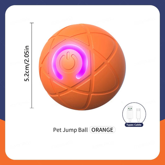 Smart Bouncing Pet Ball – USB Rechargeable Interactive Toy