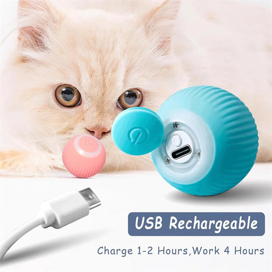 Smart Bouncing Pet Ball – USB Rechargeable Interactive Toy