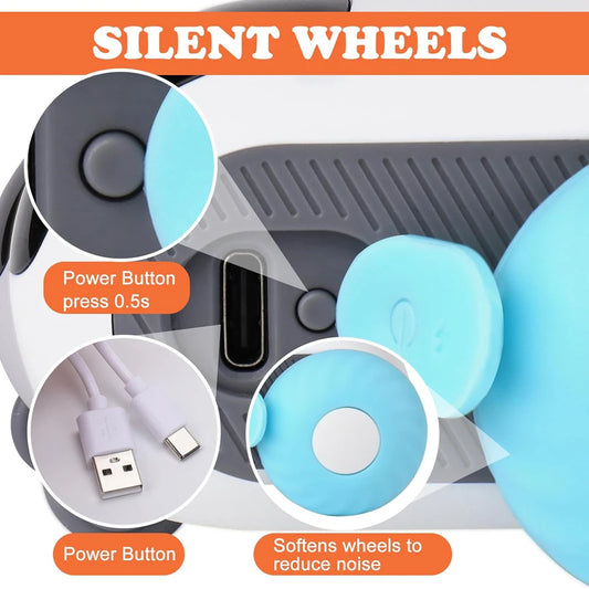 Smart Rolling Cat Toy Car – Remote-Controlled Indoor Fun