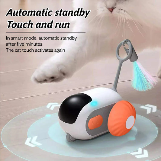 Smart Rolling Cat Toy Car – Remote-Controlled Indoor Fun