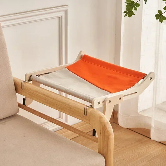 Bed Lounger for Cats – Modern Wooden Comfort