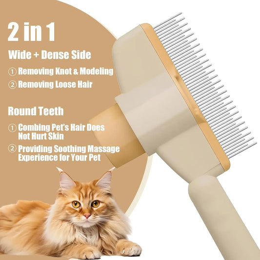 Professional Flea & Hair Removal Comb – Grooming Tool for Cats & Dogs