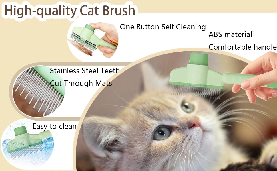 Professional Flea & Hair Removal Comb – Grooming Tool for Cats & Dogs