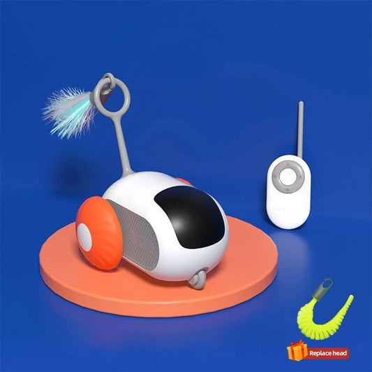 Smart Rolling Cat Toy Car – Remote-Controlled Indoor Fun