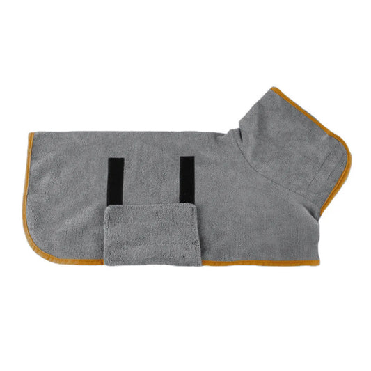 Fast-Dry Dog Towel Coat – Soft Microfiber Robe for Dogs