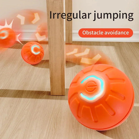 Smart Bouncing Pet Ball – USB Rechargeable Interactive Toy