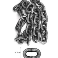 Dog Traction Chain Simulation Iron Chain Plastic Thick Chain Traction Rope Net Red Fun Pet Supplies Dogs Accessories
