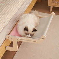 Bed Lounger for Cats – Modern Wooden Comfort