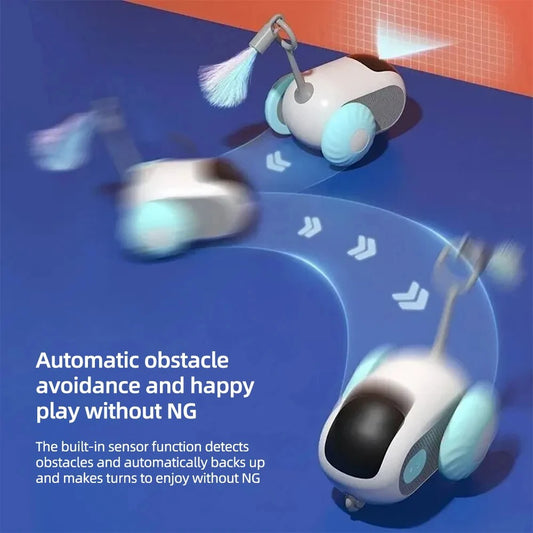 Smart Rolling Cat Toy Car – Remote-Controlled Indoor Fun