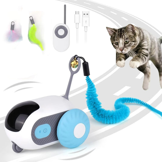 Smart Rolling Cat Toy Car – Remote-Controlled Indoor Fun